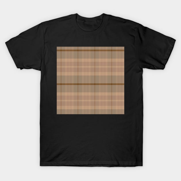 Light Academia Aesthetic Ossian 1 Hand Drawn Textured Plaid Pattern T-Shirt by GenAumonier